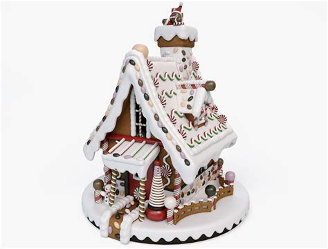 Gingerbread House 3d Model Cgtrader
