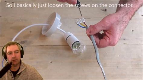 Connecting A Light Socket To A Power Cable Youtube