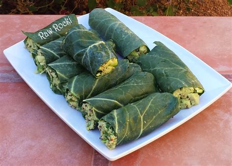 Raw Vegan Recipes By Rocki High Raw Vegan Quinoa Collard Wraps With