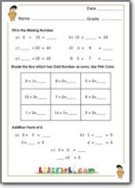 grade  maths addition printable worksheets kidzparkcom