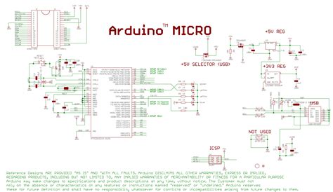 Arduino Micro Pinout Specifications Schematic Datasheet