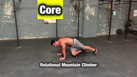 Rotational Mountain Climber Core Abs Exercise Workout Youtube