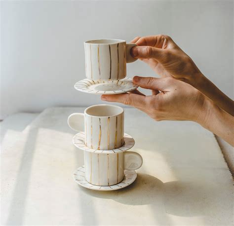Handcraft Handmade Ceramic Cup Turkish Coffee Cup With Pcs Gift Mug