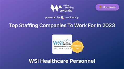 Wsi Healthcare Personnel Top Company To Work For In 2023 World
