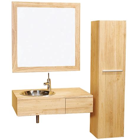 Find great deals on ebay for wood bathroom accessories. Borla 33" Wood Bathroom Vanity Set - Natural w/ Chrome ...