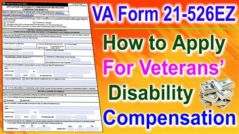 Va Form 21 526ez Pdf How To Apply For Veterans Disability