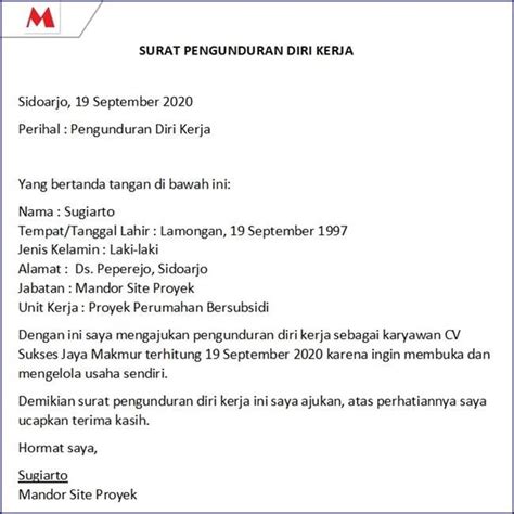 Detail Contoh Surat Permohonan Izin Kerja Proyek Koleksi Nomer