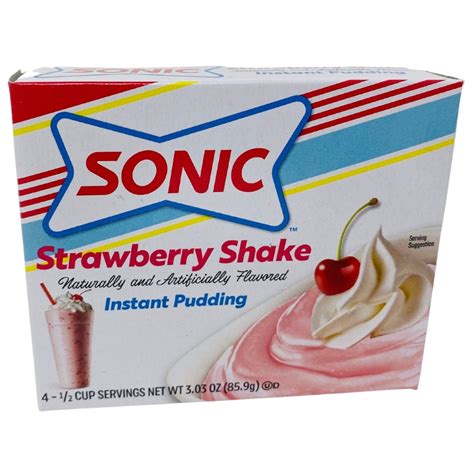 Sonic Strawberry Shake Instant Pudding 303oz Candy Funhouse