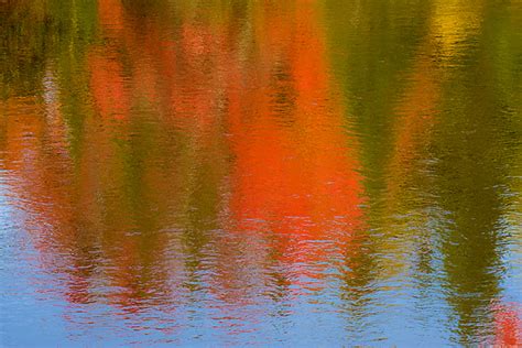 Autumn Reflections In River Eastern Upper Peninsula Michigan Rod