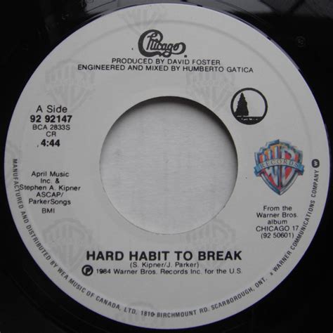 Chicago Hard Habit To Break Vinyl 7 45 Rpm Single Discogs