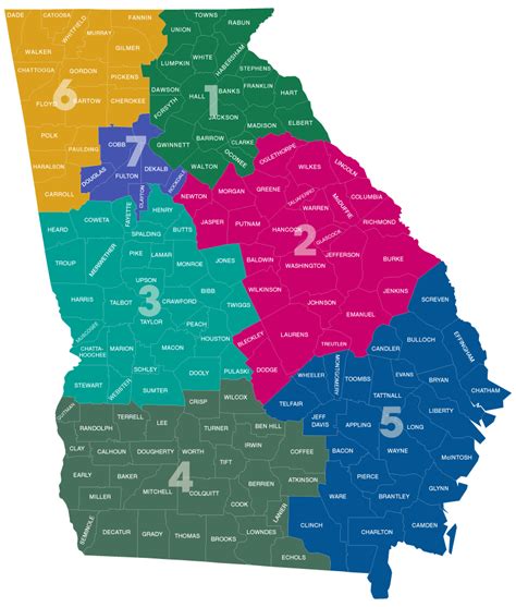 6th District Georgia Map Zip Code Map