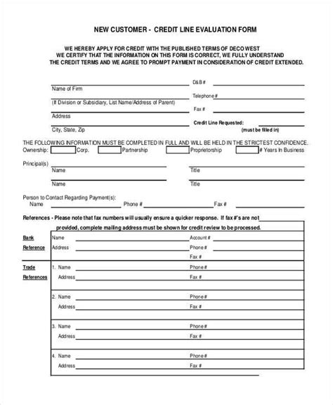 sample customer evaluation forms   ms word