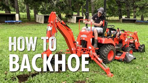 Kioti Tractors How To Backhoe Youtube