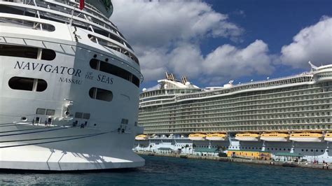 As of 2018, the oasis class ships were the largest passenger vessels ever in service, and allure is 50 millimetres (2.0 in) longer than her sister ship oasis of the seas. Allure of the Seas January 30, 2017 in Nassau, Bahamas Video 3 - YouTube