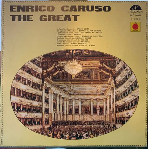 Enrico Caruso The Great Vinyl Discogs