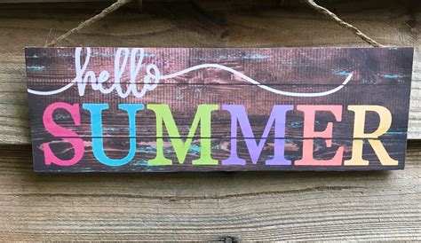 Countrybumpkinssc Summer Signs Summer Wood Sign Wreath Supplies