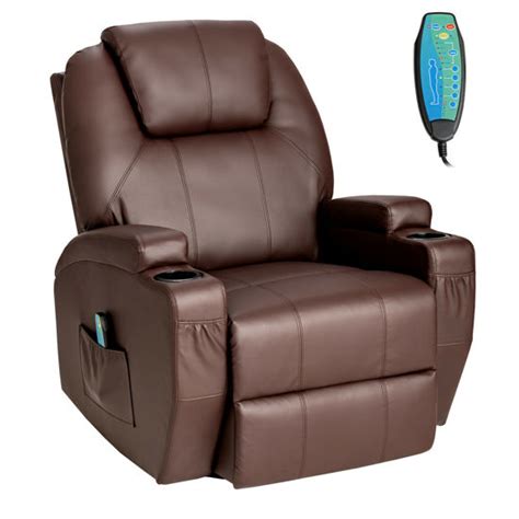 Affordable Variety Living Room Massage Chair Recliner Brown