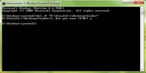 How Can We Delete A File From Windows Using Command Prompt Stealth