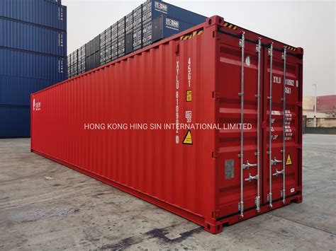 Csc Certified 40ft High Cube New Standard Shipping Container China