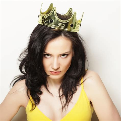 Premium Photo Lifestyle People And Emotional Concept Young Woman In Crown