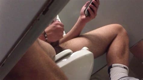 Spy Guy Jerking Off In Toilet Male Voyeur Porn At
