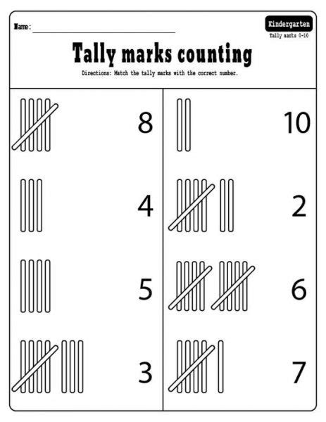Tally Marks Worksheet For Kindergarten Coloring Sheets Free Tally