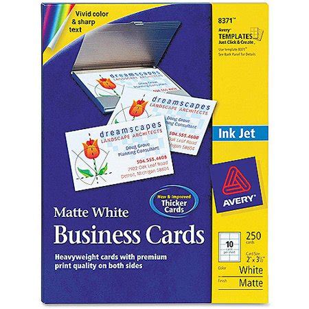 Reach out to potential clients and business partners by personalizing these inkjet business cards. Avery 8371 Perforated Inkjet Business Card - Walmart.com