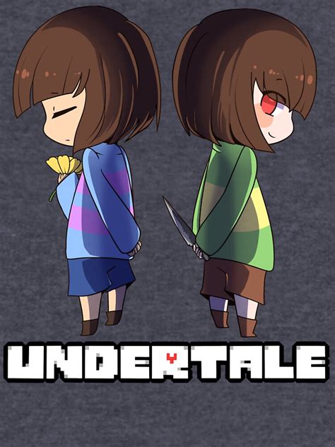 Undertale Chara And Frisk Lightweight Hoodie By Coolguyenzo Redbubble