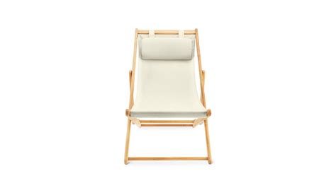 Settle In Outdoor Deck Chair Canvas Sundays Company