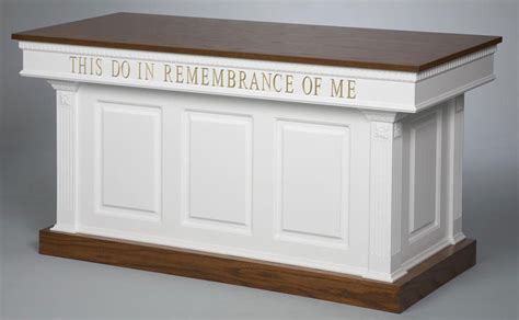 Imperial Closed Communion Table 8201 Colonial Church Furniture Partner