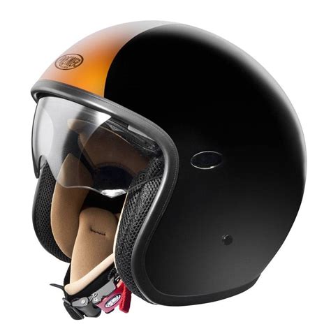 Premier Jet Vintage Helmet - DLBM Orange | Open Face ...