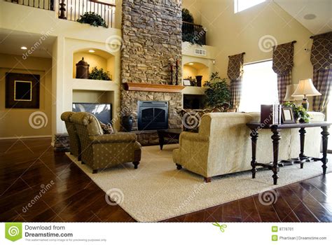 Hard Wood Flooring In Living Room Area Stock Image Image