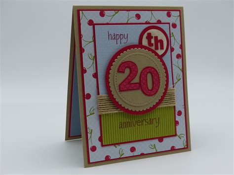 Wedding anniversaries have the power to reunite long last friends and family members, especially for 50th top 20 gift ideas for wedding| wedding gift ideas. Stampin Up 20th Wedding Anniversary Card for Husband ...