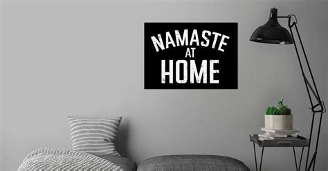 Namaste At Home Yoga Poster By Boredkoalas Displate