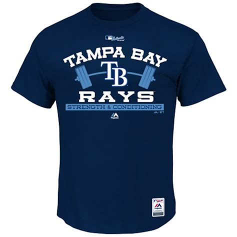 Mens Tampa Bay Rays Majestic Navy Authentic Collection Strength
