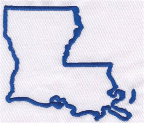 Louisiana Outline Machine Embroidery Design Embroidery Library At