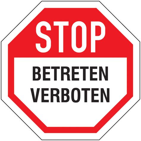 Betreten verboten schilder zum ausdrucken in recent hinweis und. Betreten verboten - Aufkleber im STOP-Design | SETON