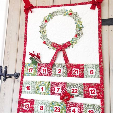 Christmas Cheer Advent Calendar Wall Hanging Kit Alice Caroline