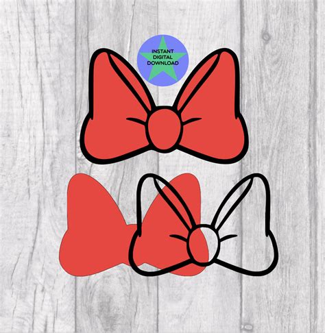 Minnie Bow File Svg Bow Making Pattern For Cricut