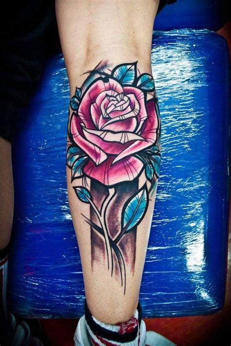 120 Meaningful Rose Tattoo Designs Calf Tattoos Rose Tattoos And