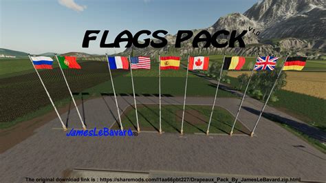 Fs19 Flags Pack V1000 Farming Simulator 17 Mod Fs 2017 Mod