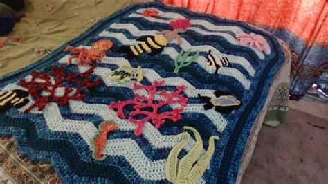 Ocean Ripple Crochet Baby Blanket Youtube
