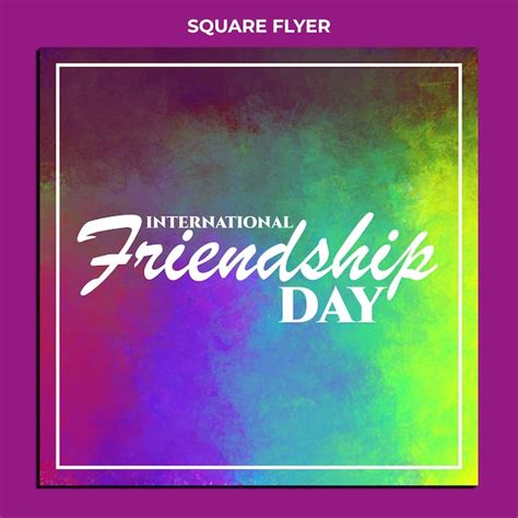 Premium Psd Friendship Day Poster Design Template