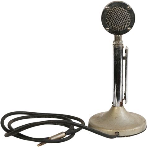 Vintage Astatic Microphone Model D 104 On A Model G Stand By The