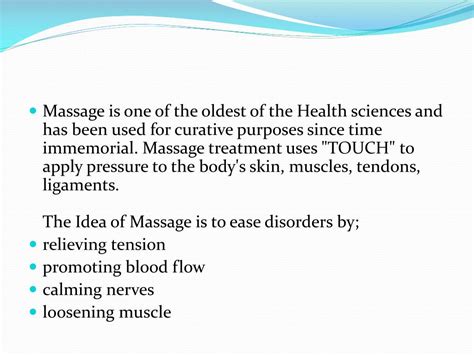 Ppt Massage Powerpoint Presentation Free Download Id2172796