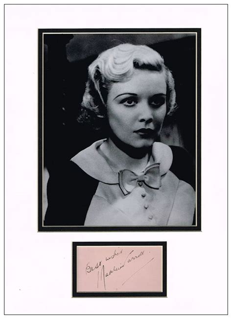 Madeleine Carroll Signed Autograph Display 39 Steps Hitchcock