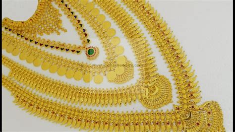 Nagapadam chain with red and. Latest Kerala Style Necklace Set with Ideas!!! - YouTube