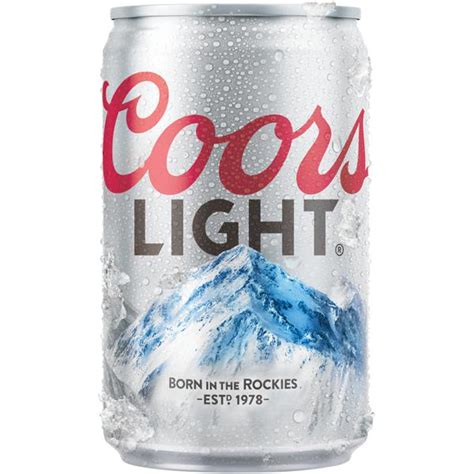 Coors Light Beer American Light Lager 6 Pack 8 Fl Oz Cans 42