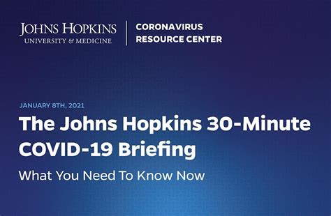 The Johns Hopkins 30 Minute Covid 19 Briefing Expert Insights On What