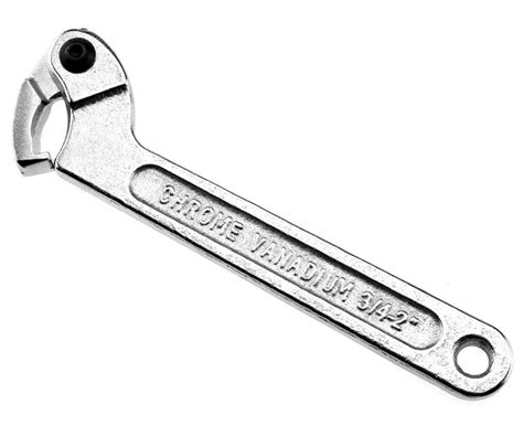 C Spanner Tool Adjustable Hook Wrench 51 121mm 2 434 Chrome Vanadium